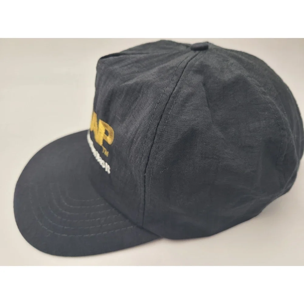 Vintage Winston Cigarettes The Wrap Only Has It Nylon Snapback Hat Cap Men Black